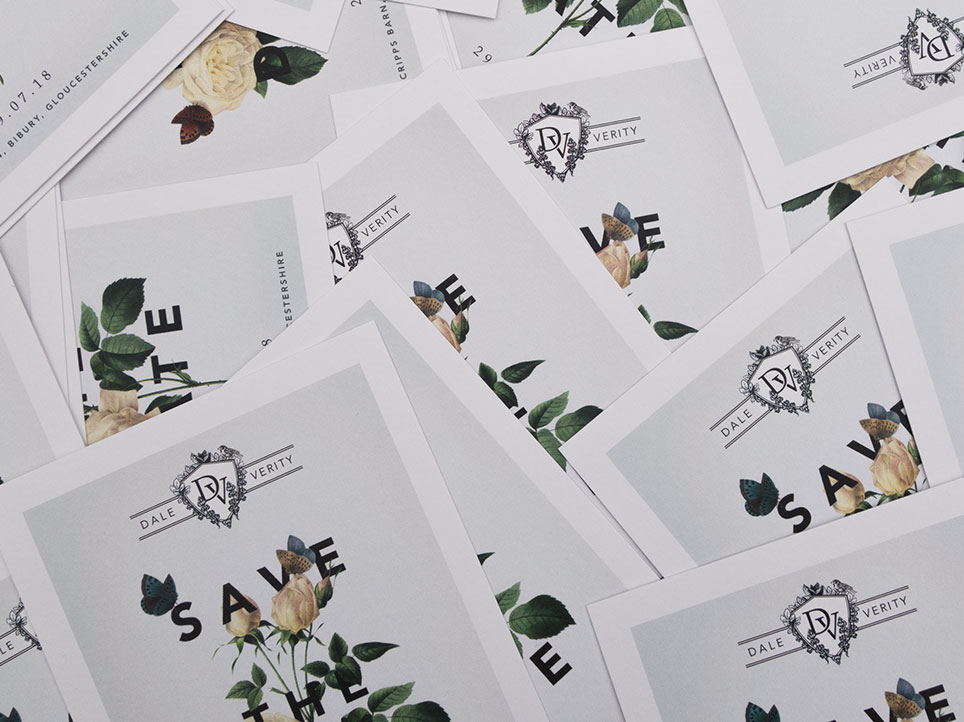 Dale and Verity Save the Date design preview