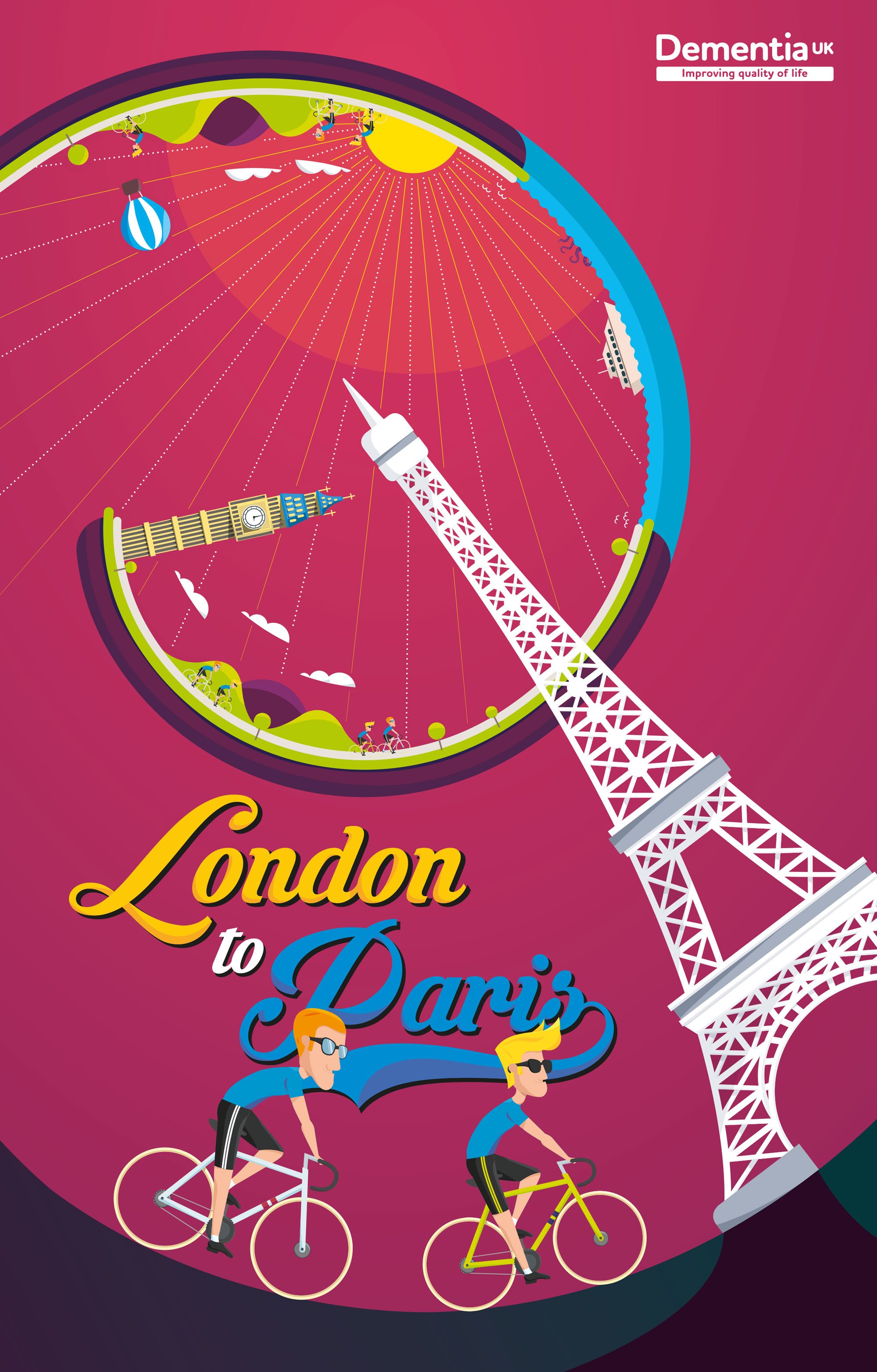 london to paris poster design